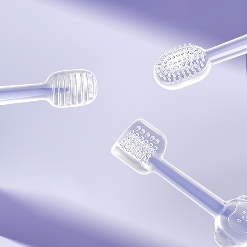 KFX-0210621 Pet Toothbrush for Cats and Dogs - Silica Gel Brush for Dental Care, Fresh Breath, and Tartar Control