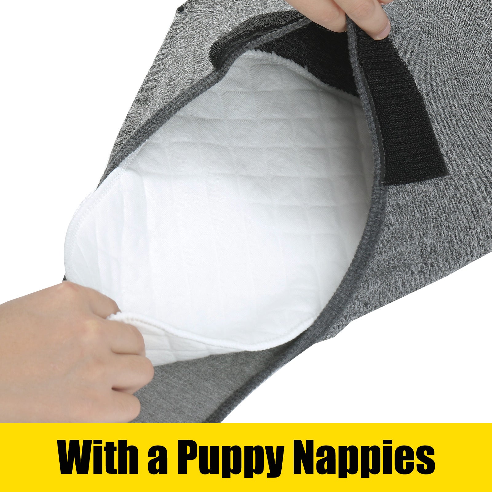 KFX-0211517 Post-Sterilization Pet Dog Vest in Grey and Wine Red - Polyester Fabric, Multiple Sizes Available
