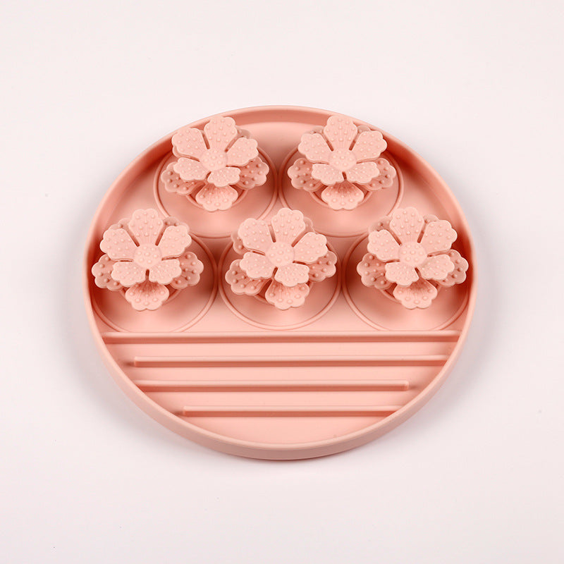 KFX-0213309 Silicone Pet Licking Pad Suction Bowl in Various Colors for Dogs and Cats