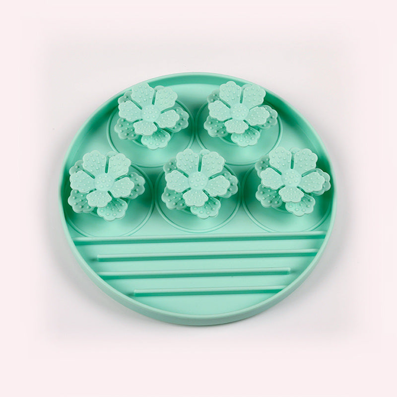 KFX-0213309 Silicone Pet Licking Pad Suction Bowl in Various Colors for Dogs and Cats