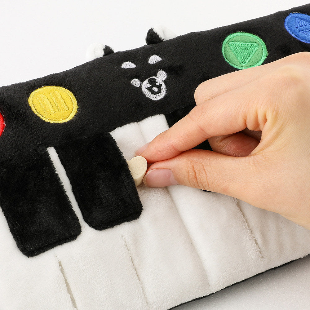 KFX-0213949 Plush Piano Hidden Food Interactive Dog Toy - 25cm, 50g