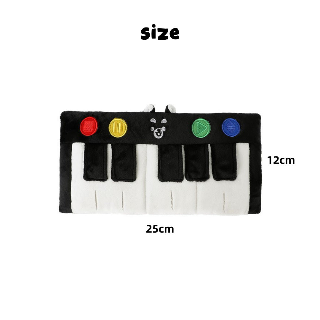 KFX-0213949 Plush Piano Hidden Food Interactive Dog Toy - 25cm, 50g