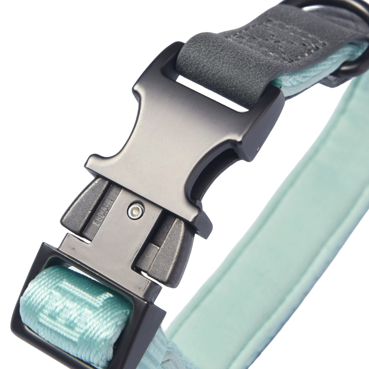 KFX-0214589 Adjustable Neoprene Padded Dog Collar with Side-Release Buckle and D-Ring, 1 Inch Wide