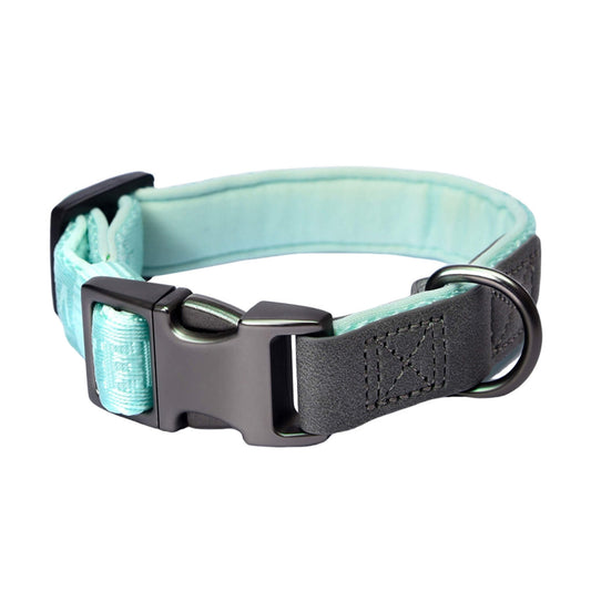 KFX-0214589 Adjustable Neoprene Padded Dog Collar with Side-Release Buckle and D-Ring, 1 Inch Wide