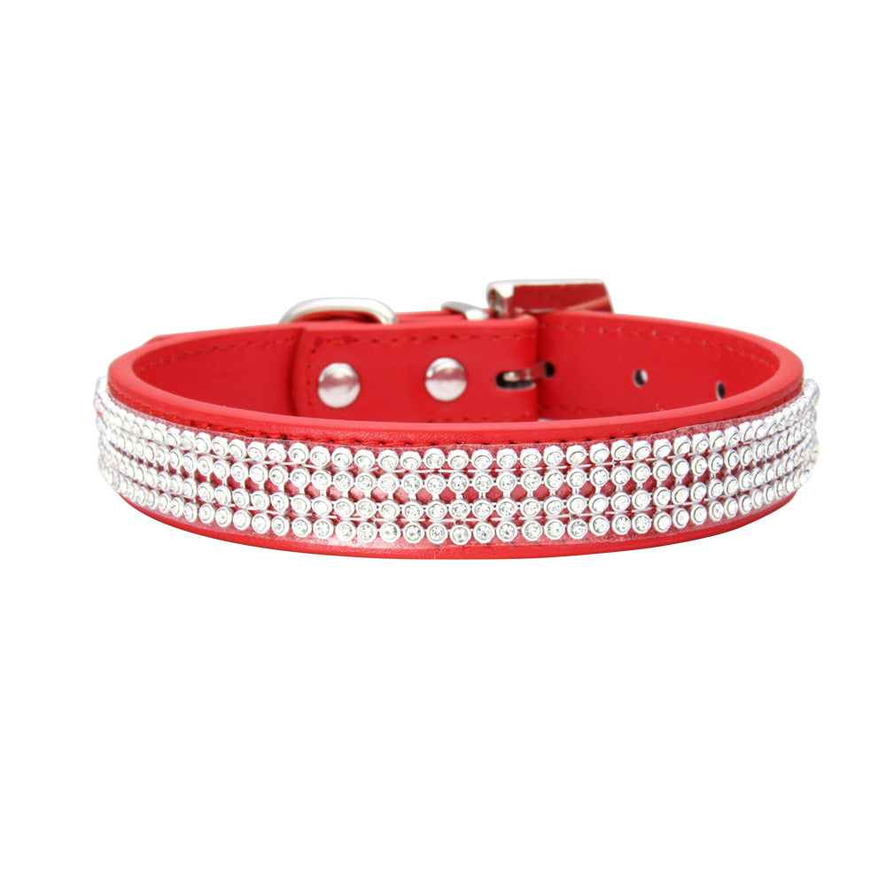 KFX-0215101 Waterproof PU Fabric Pet Drill Collar - Available in Multiple Sizes