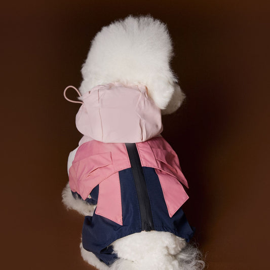 KFX-0217661 Bichon Schnauzer Teddy Four-Legged Sportswear with Traction Rope Buckle, Casual Pet Clothing in Various Sizes