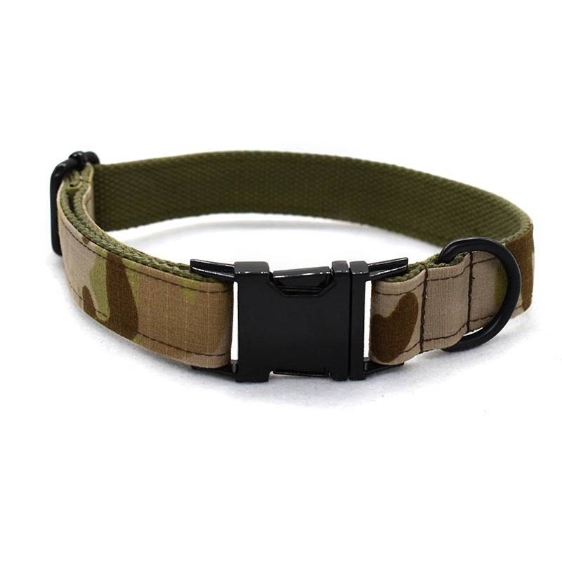 KFX-0220861 Camouflage Dog Leash and Collar Set with Bow Accessories