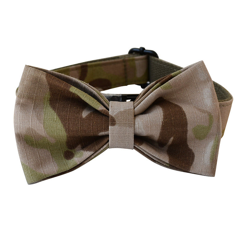 KFX-0220861 Camouflage Dog Leash and Collar Set with Bow Accessories