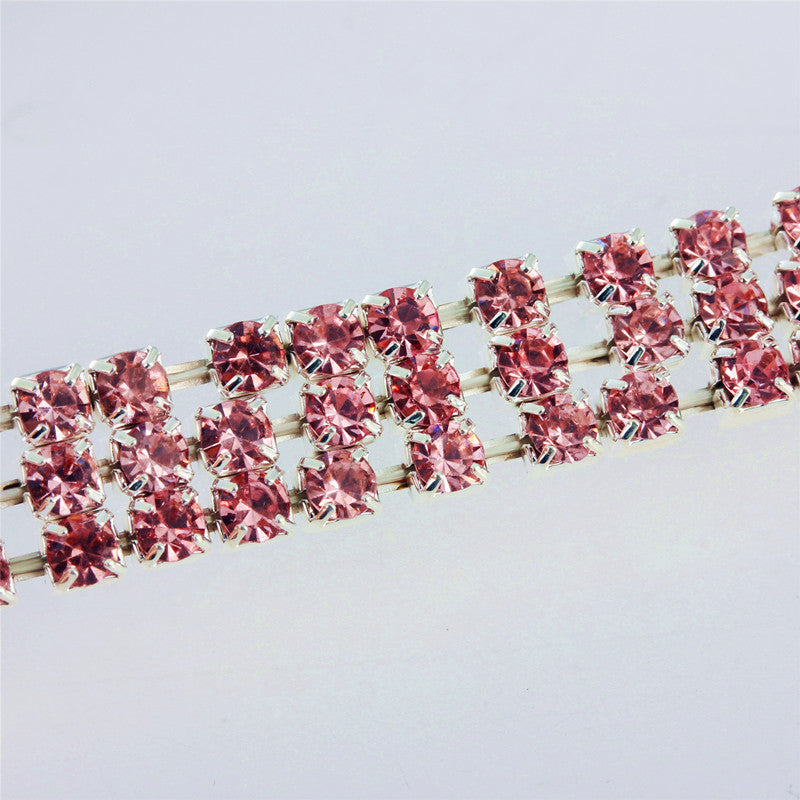 KFX-0221501 Diamond-Encrusted Elastic Pet Collar for Cats and Dogs - Multiple Colors Available
