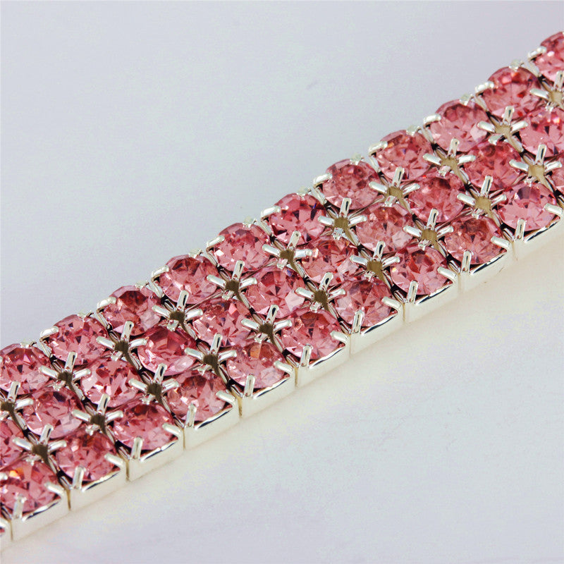 KFX-0221501 Diamond-Encrusted Elastic Pet Collar for Cats and Dogs - Multiple Colors Available
