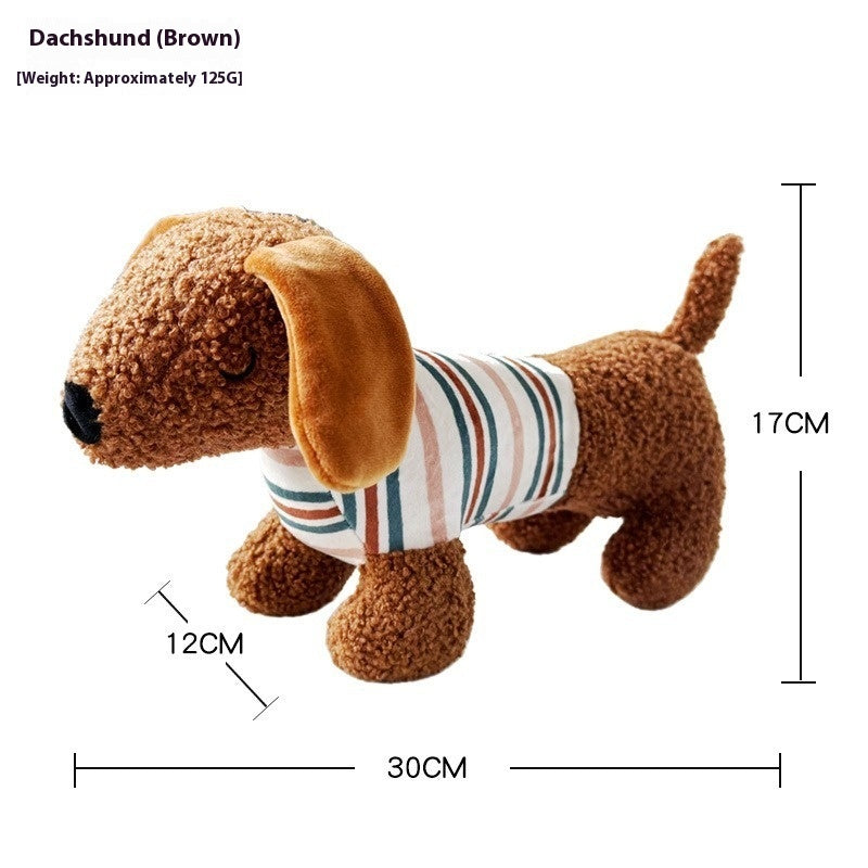KFX-0227261 Plush Dog Toy for Molar Relief with Bite Resistance and Vocalization