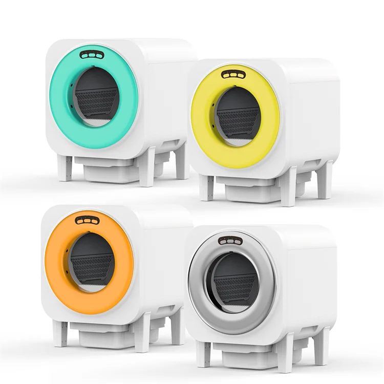 KFX-022803 Fully Automatic Smart Cat Litter Tray with 20L Capacity, Air Purification, WiFi App Access, Eco-Friendly Design