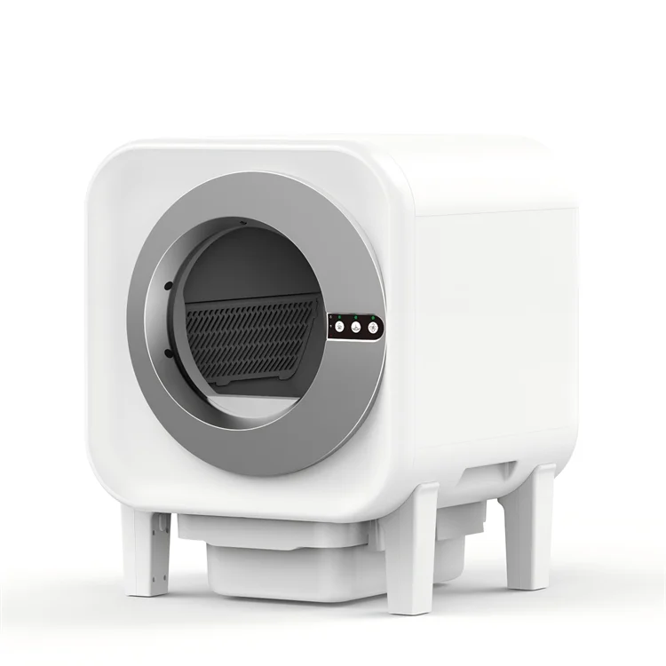 KFX-022803 Fully Automatic Smart Cat Litter Tray with 20L Capacity, Air Purification, WiFi App Access, Eco-Friendly Design