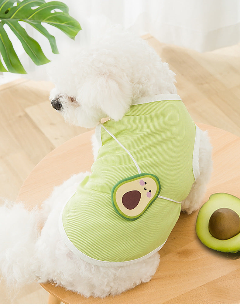 KFX-0234941 Breathable Ice Thread Vest for Small Dogs in Cute Style