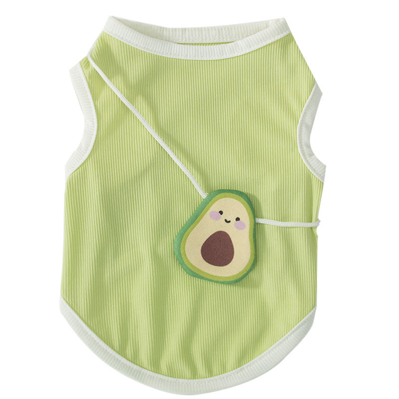 KFX-0234941 Breathable Ice Thread Vest for Small Dogs in Cute Style