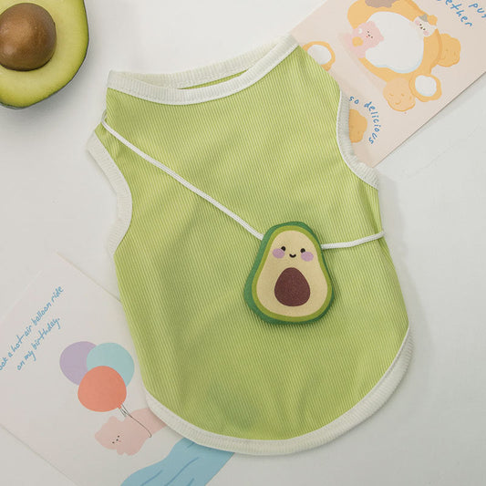 KFX-0234941 Breathable Ice Thread Vest for Small Dogs in Cute Style