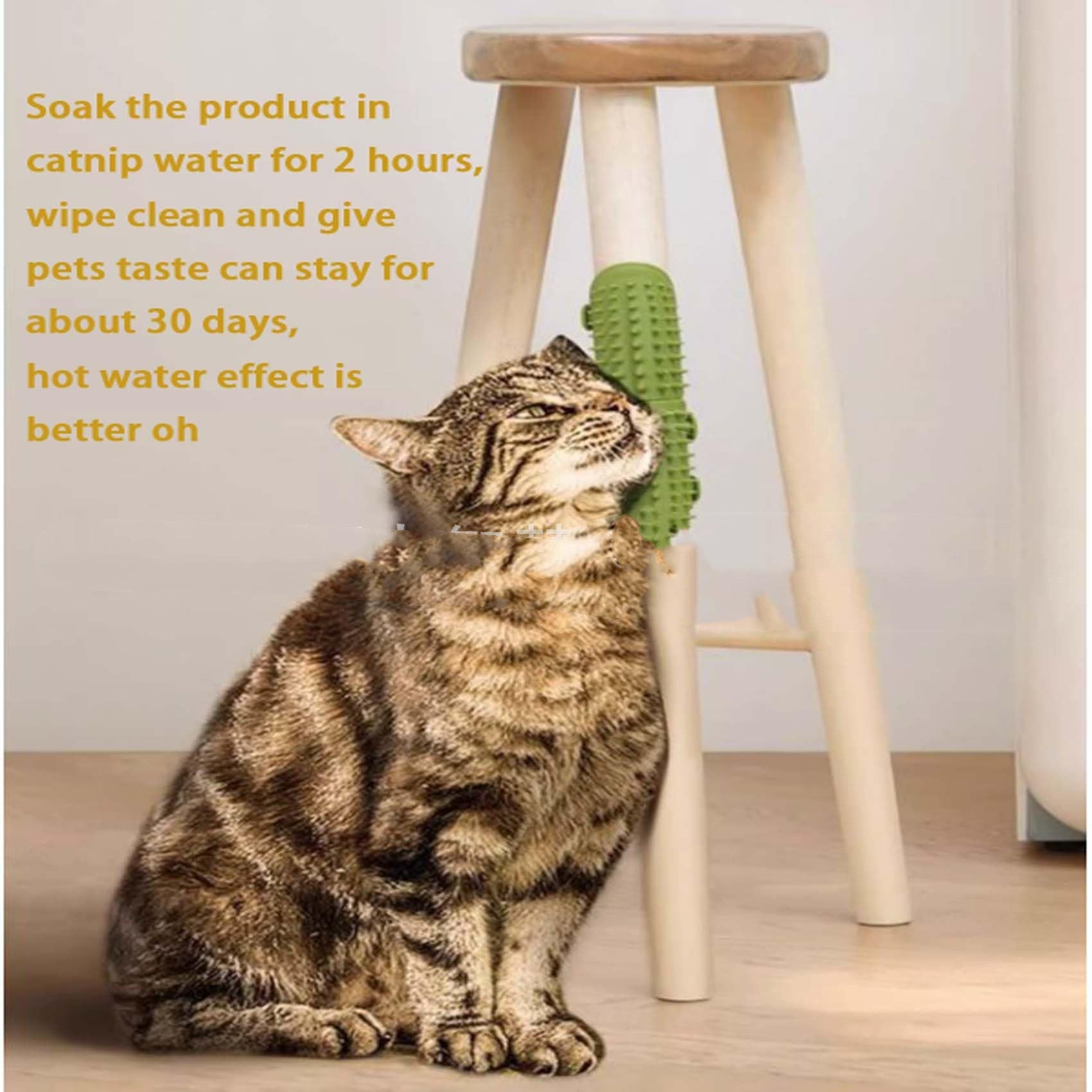KFX-0235965 Pink and Oily Green Cat Toy - Playful Porcelain Pet Accessory