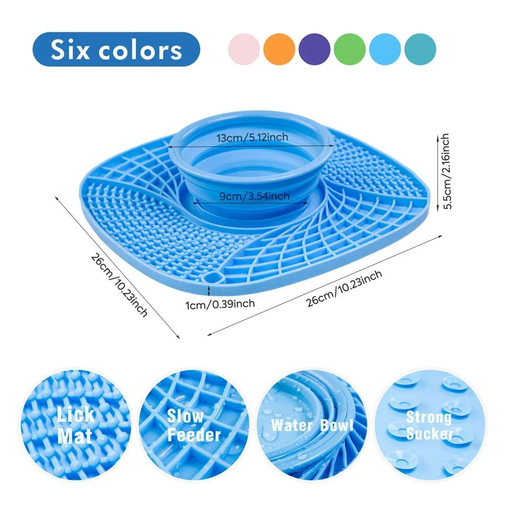 KFX-0236349 Non-Slip Slow Feeder Puzzle Bowl for Small and Medium Dogs and Cats