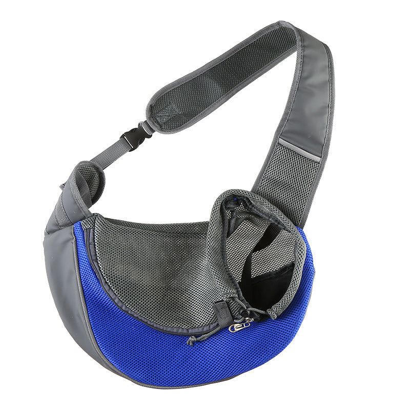 KFX-0237629 Outdoor Travel Mesh Pet Carrier Sling Bag for Small Dogs and Cats, Single Shoulder Tote