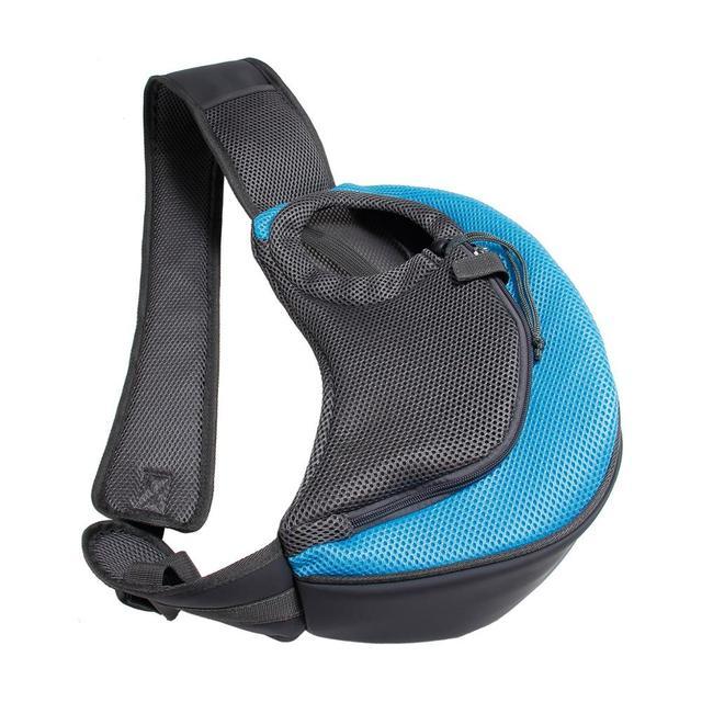KFX-0237629 Outdoor Travel Mesh Pet Carrier Sling Bag for Small Dogs and Cats, Single Shoulder Tote