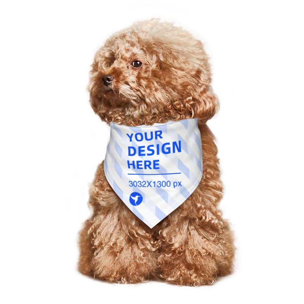 KFX-0237757 Decorative Triangle Scarf for Cats and Dogs - Soft Polyester, Stylish Print