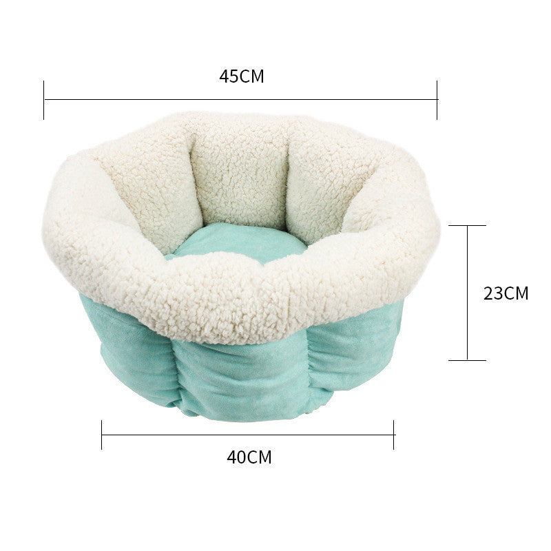 KFX-0241981 Cozy Plush Pet Nest for Small Animals - Size 46x40x23cm