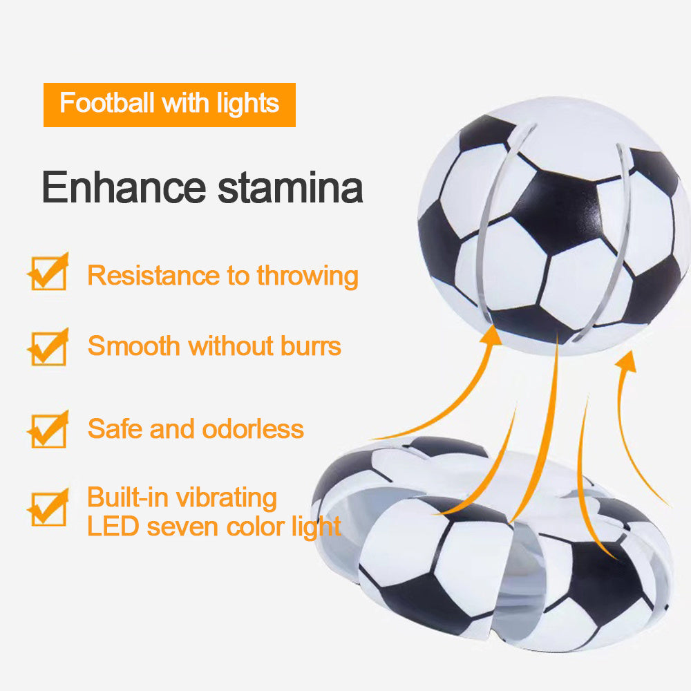 KFX-0243389 Interactive Dog Toy Bouncy Glowing Ball & Magic Flying Disc for Outdoor Training and Boredom Relief