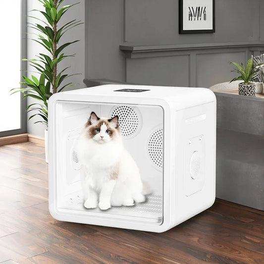 KFX-024915 Pet Dryer Box for Small Cats and Dogs - ABS Material with 360 Degree Temperature Control