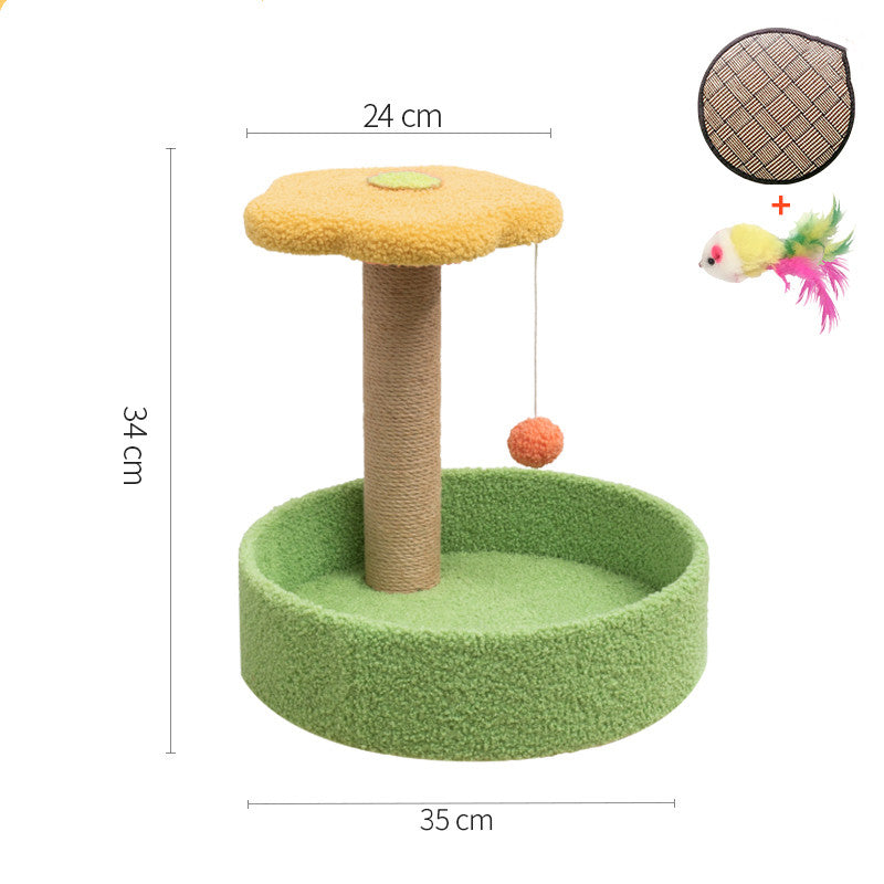 KFX-0251837 Cat Scratcher with Sisal Winding and Stable Solid Wood Base - Multiple Designs Available