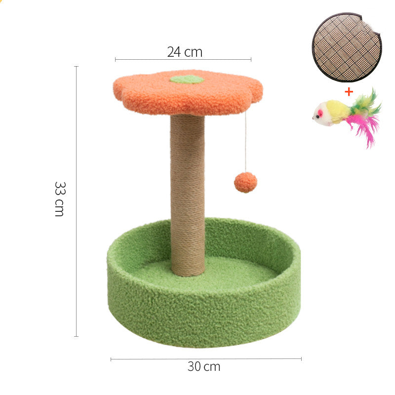 KFX-0251837 Cat Scratcher with Sisal Winding and Stable Solid Wood Base - Multiple Designs Available