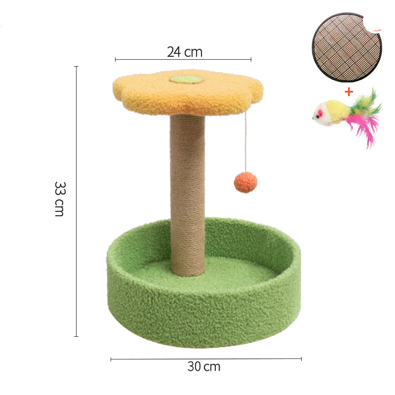 KFX-0251837 Cat Scratcher with Sisal Winding and Stable Solid Wood Base - Multiple Designs Available