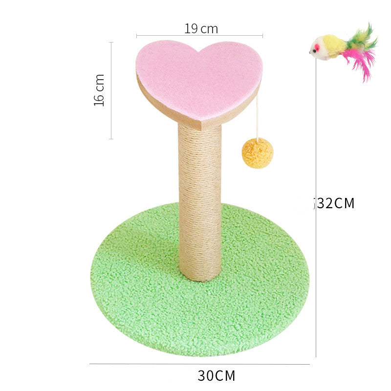 KFX-0251837 Cat Scratcher with Sisal Winding and Stable Solid Wood Base - Multiple Designs Available