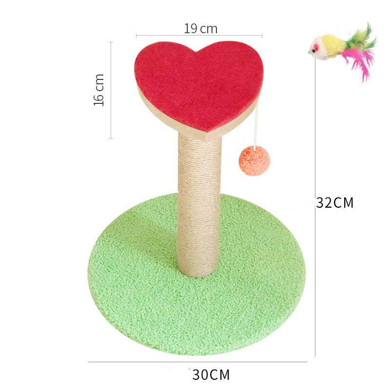 KFX-0251837 Cat Scratcher with Sisal Winding and Stable Solid Wood Base - Multiple Designs Available