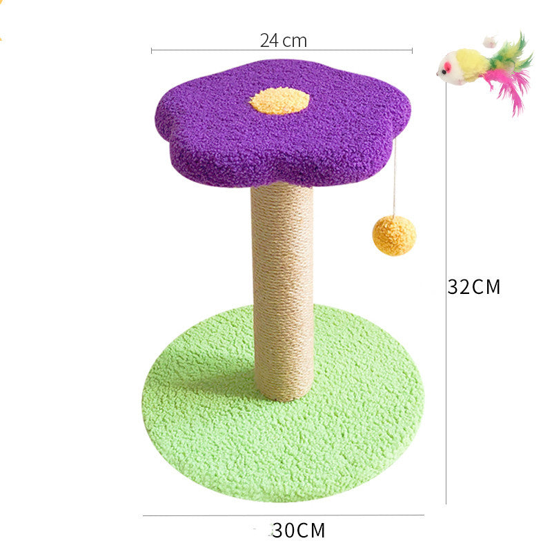 KFX-0251837 Cat Scratcher with Sisal Winding and Stable Solid Wood Base - Multiple Designs Available