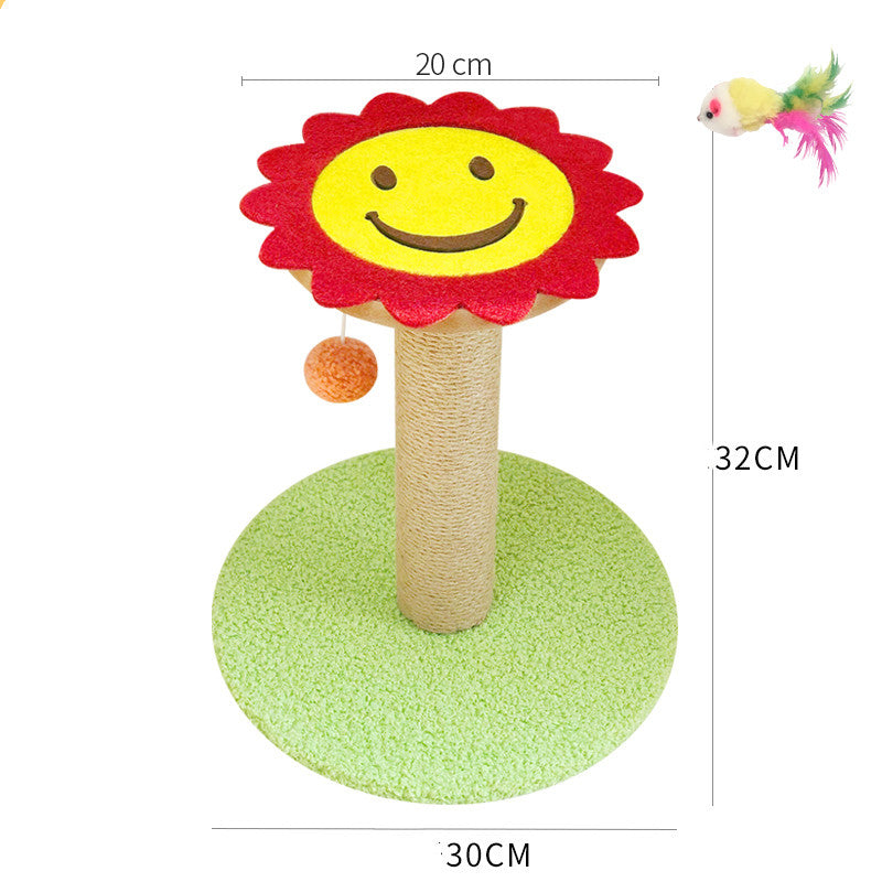 KFX-0251837 Cat Scratcher with Sisal Winding and Stable Solid Wood Base - Multiple Designs Available