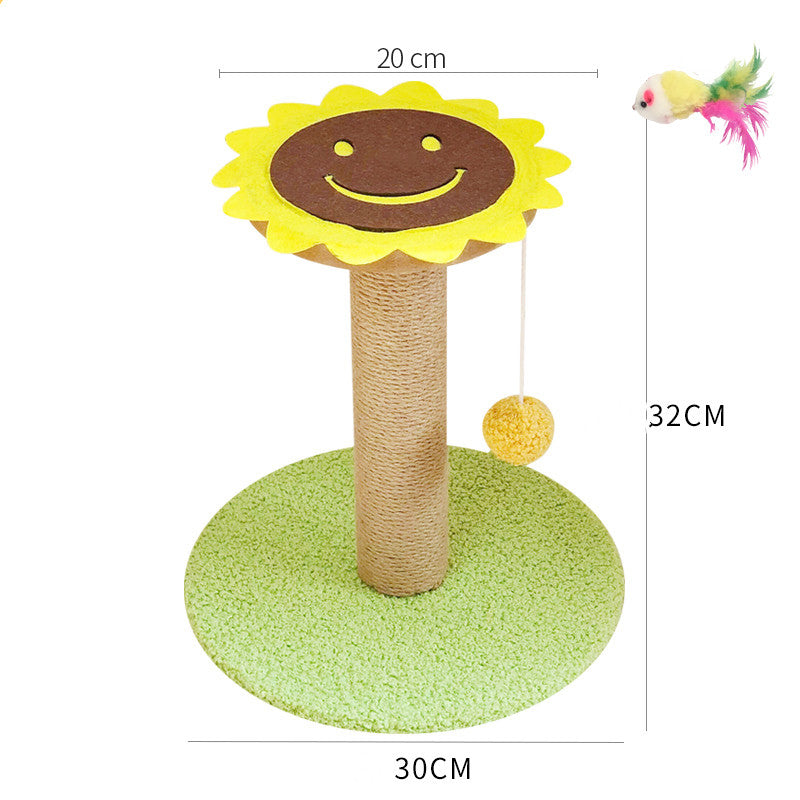 KFX-0251837 Cat Scratcher with Sisal Winding and Stable Solid Wood Base - Multiple Designs Available