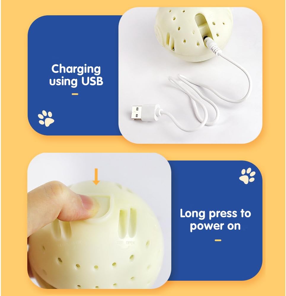 KFX-0253117 Interactive Rechargeable Pet Plush Toy with Sounds for Dogs - Engaging Moving Chew Toy for Teething and Exercise