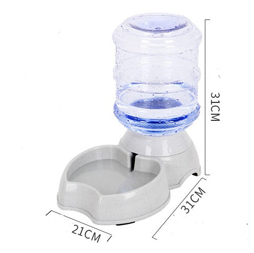 KFX-0255421 Automatic Dog Food Dispenser - 1.8L Puzzle Feeding Device in Apricot, Green, and Powder Colors