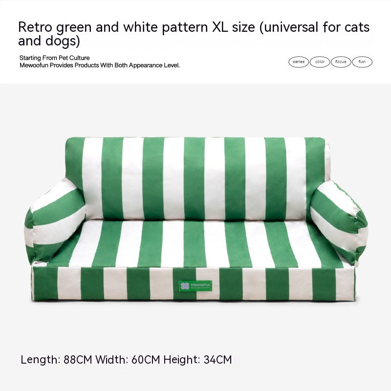 KFX-0255677 Waterproof Removable Memory Foam Pet Sofa in Eggshell Color