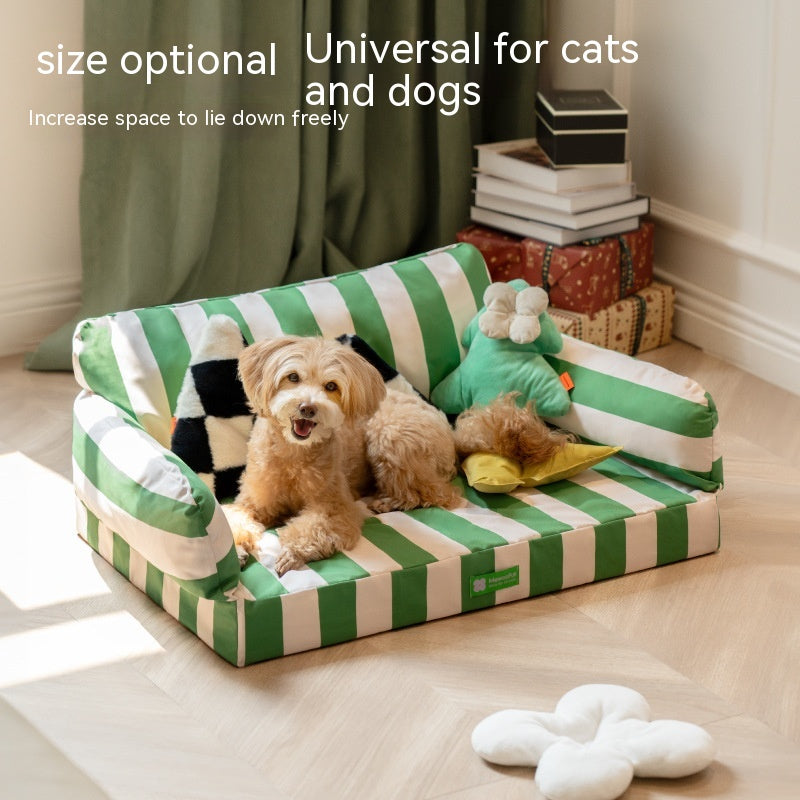 KFX-0255677 Waterproof Removable Memory Foam Pet Sofa in Eggshell Color