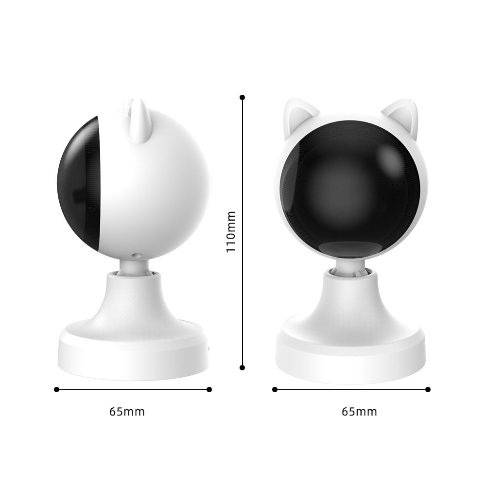 KFX-0262205 Intelligent Laser Cat Teaser Toy - USB Rechargeable White ABS Design