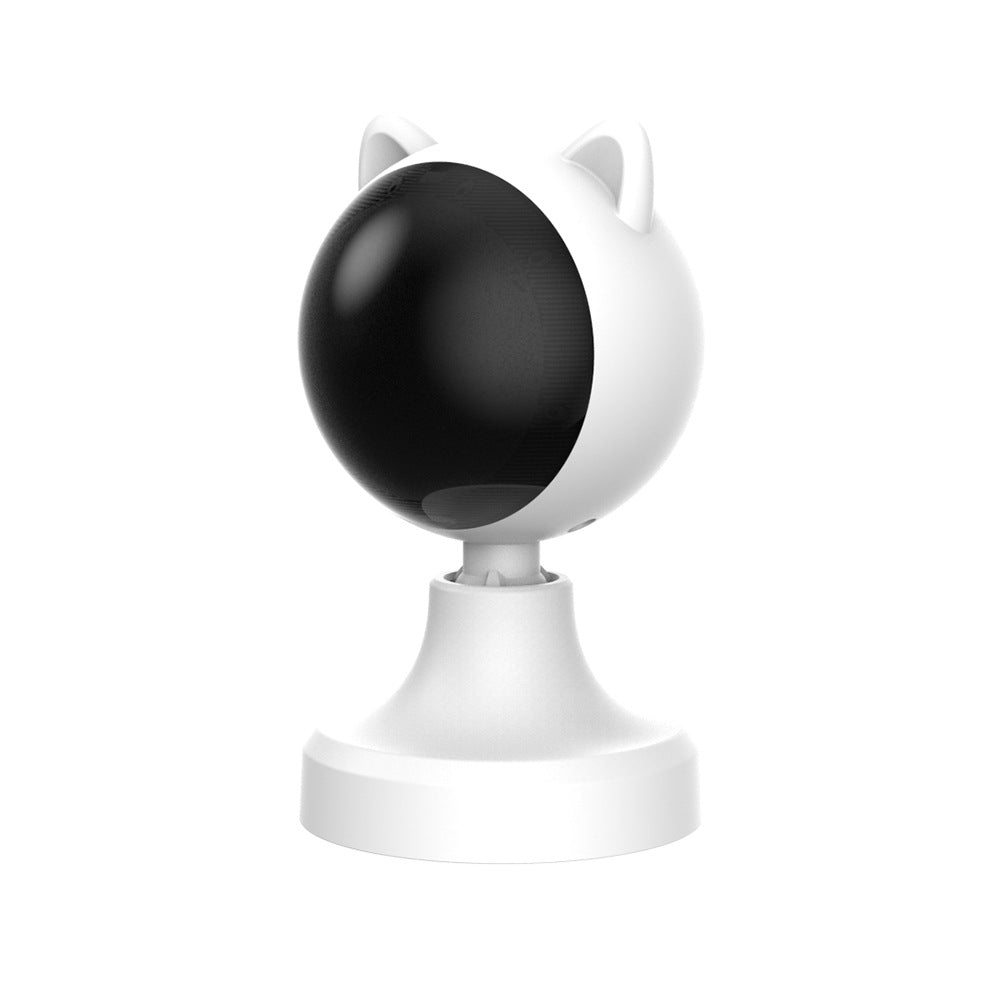 KFX-0262205 Intelligent Laser Cat Teaser Toy - USB Rechargeable White ABS Design