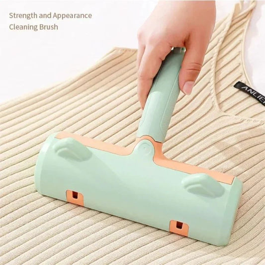 KFX-0262973 Two-Way Pet Hair Removal Brush with Non-Slip Handle and Washable Design for Clothing and Furniture Cleaning