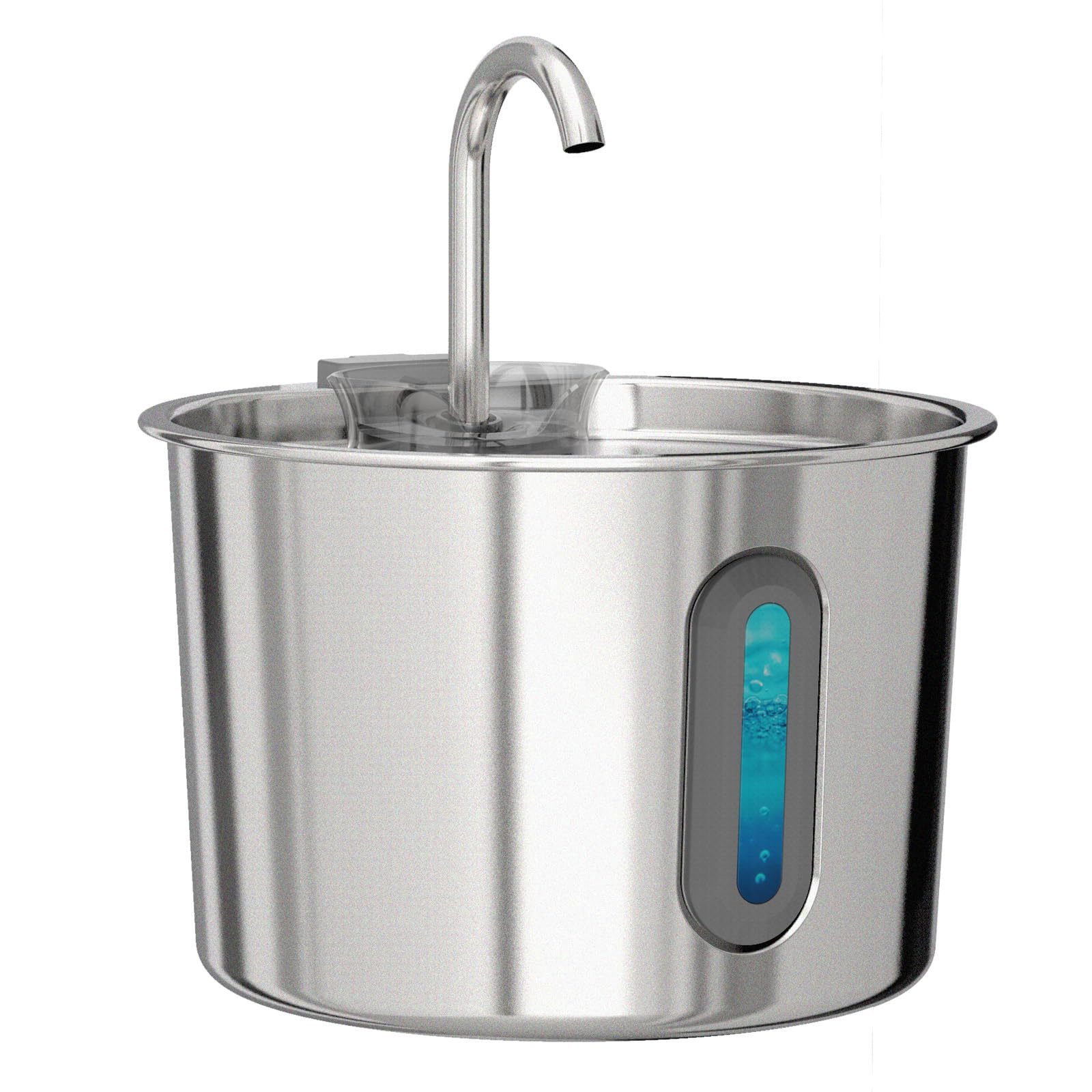 KFX-0263229 Stainless Steel Automatic Cat Water Dispenser - 2.2L Capacity