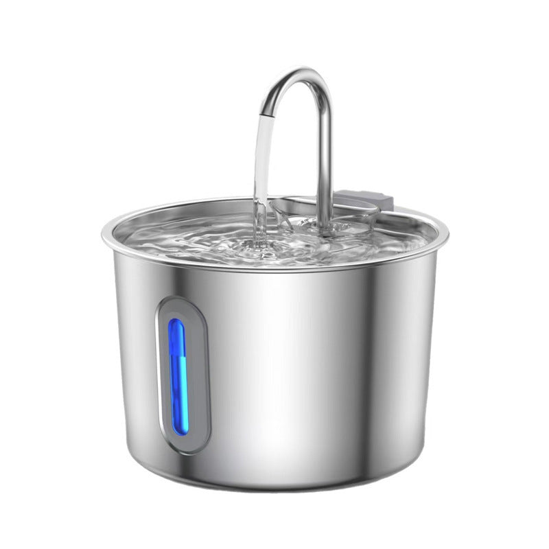 KFX-0263229 Stainless Steel Automatic Cat Water Dispenser - 2.2L Capacity