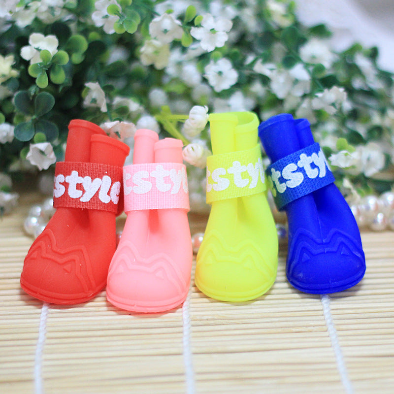 KFX-0263997 Dog Summer Sandals in Cow Leather with Comfortable Fabric Upper and Grape Granule Design
