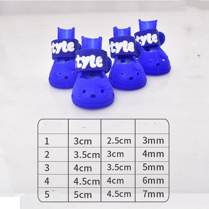 KFX-0263997 Dog Summer Sandals in Cow Leather with Comfortable Fabric Upper and Grape Granule Design