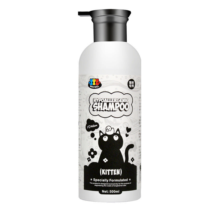 KFX-0265021 Pet Shower Gel for Cats - 500ml Anti-Mite Sterilization & Degreasing Formula