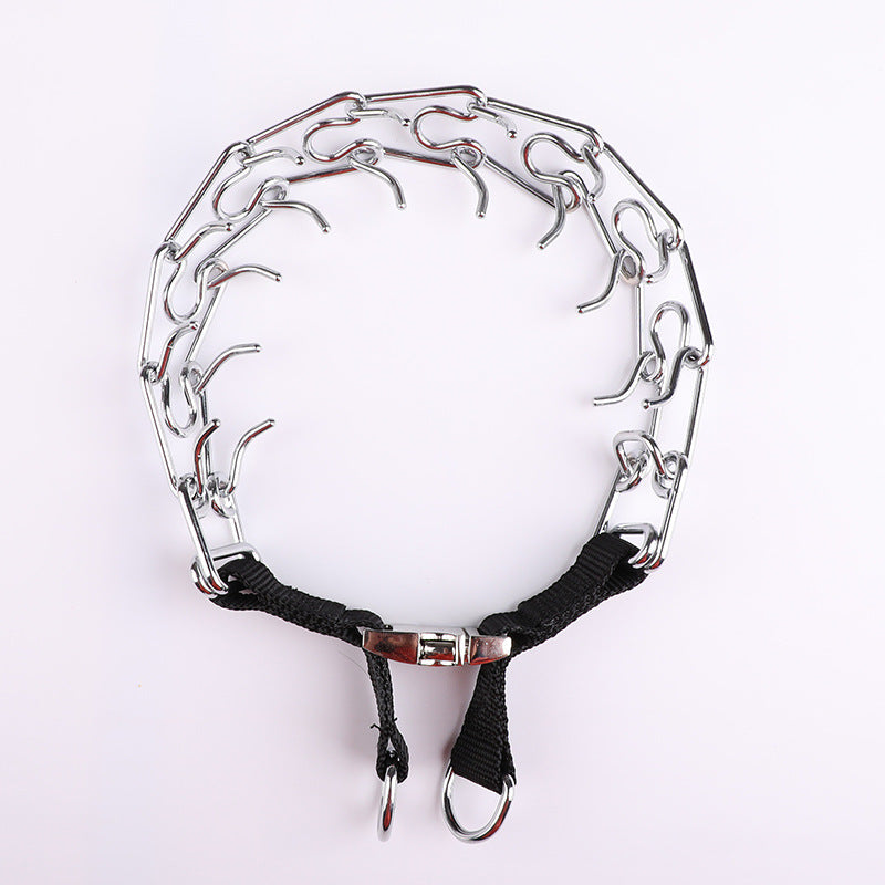 KFX-0265149 Dog Training Stimulating Chain with Zinc Alloy Buckle - Various Sizes Available (2.5mm to 4.0mm)