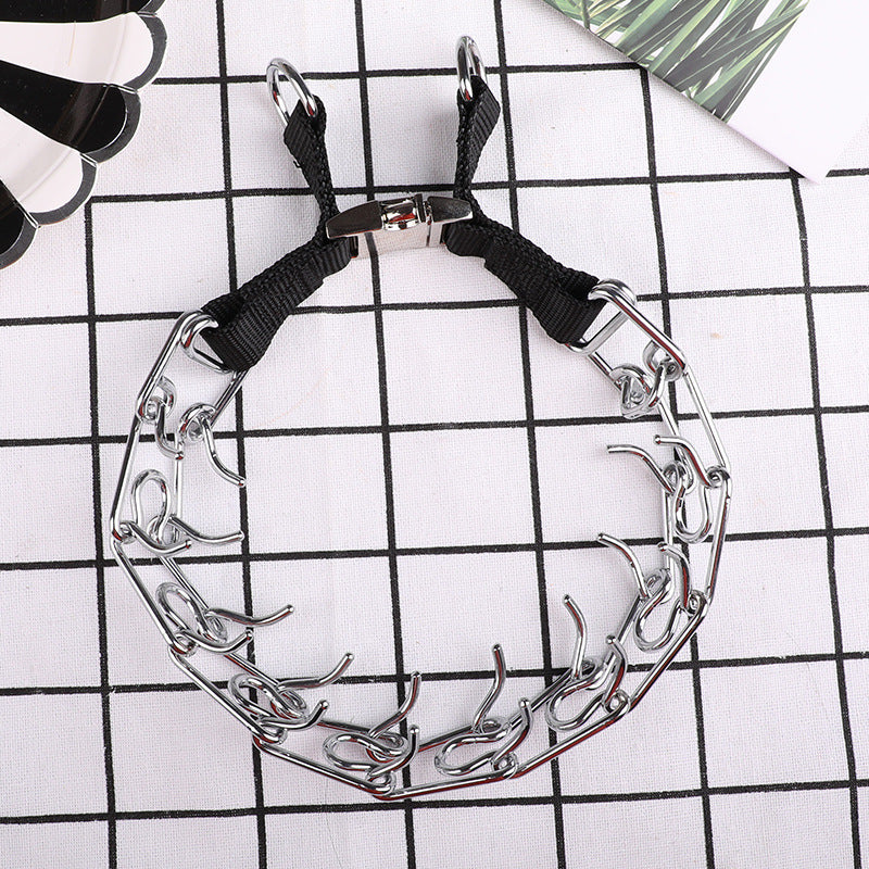 KFX-0265149 Dog Training Stimulating Chain with Zinc Alloy Buckle - Various Sizes Available (2.5mm to 4.0mm)